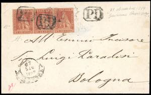 1859 - 1 crazia carminio chiaro, II ... 