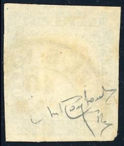 1863 - 15 cent. azzurro scuro, ... 