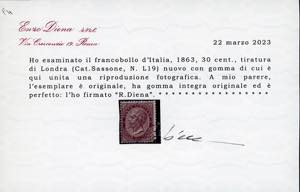 1863 - 30 cent. De La Rue, ... 