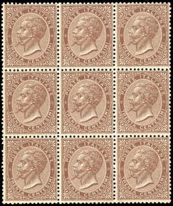 1865 - 30 cent. De La Rue, tiratura di ... 