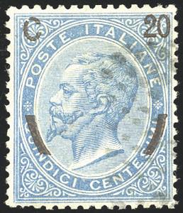 1865 - 20 cent. su 15 cent. Ferro di ... 