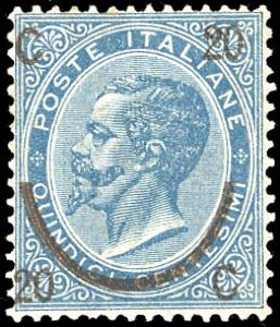1865 - 20 cent. su 15 cent. Ferro di ... 