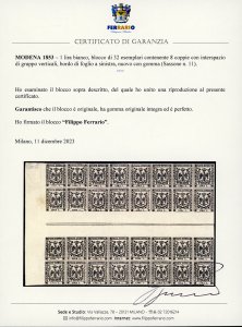 1853 - 1 lira bianco (11), ... 