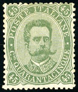 1889 - 45 cent. Umberto I (46), nuovo, gomma ... 