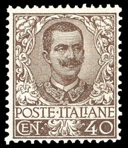 1901 - 40 cent. Floreale (74), ben centrato, ... 
