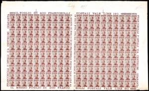 1908 - 40 cent. bruno, Michetti (84), prova ... 