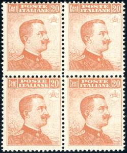 1916 - 20 cent. Michetti, senza filigrana ... 