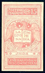 1921 - 15 cent. rosa brunastro, non ... 