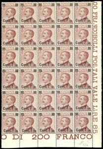 1927 - 7 1/2 su 85 cent. Michetti ... 