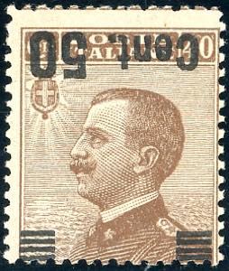 1923 - 50 cent. su 40 cent., soprastampa ... 