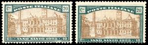 1924 - 20 + 10 cent. Anno Santo (169), ... 