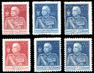 1925/26 - Giubileo, serie completa di 6 ... 