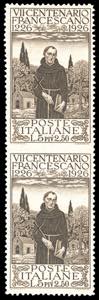1926 - 5 + 2,50 lire San Francesco, coppia ... 