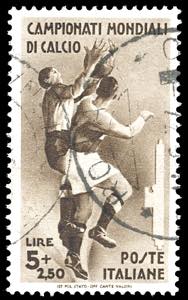 1934 - 5 + 2,50 lire Mondiali di calcio ... 