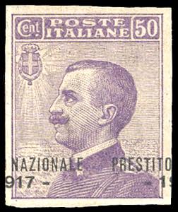 PRESTITO NAZIONALE 1917 - 50 cent. Michetti ... 