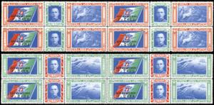 1933 - Trittici, blocchi di quattro con le ... 