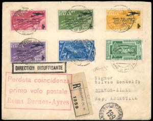 1934 - Volo Roma-Buenos Aires, serie ... 