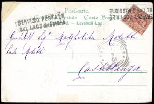 1901 - SERVIZIO POSTALE SUL LAGO MAGGIORE - ... 