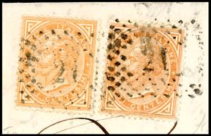 1868 - 10 cent. De La Rue, due ... 