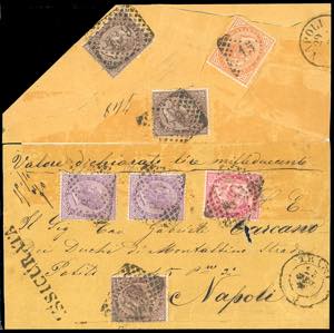 1866 - 10 cent., 30 cent., tre esemplari, 40 ... 