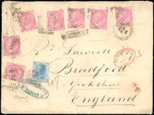 1874 - 40 cent. De La Rue, 7 esemplari, 20 ... 