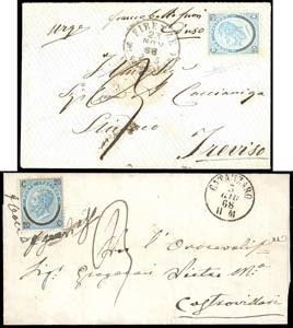 1868 - 20 cent. su 15 cent. Ferro di ... 