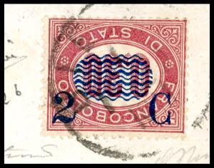 1879 - 2 cent. su 0,30 lire ... 