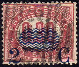 1878 - 2 cent. su 0,30 lire Servizio ... 