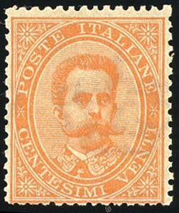 1879 - 20 cent. Umberto I (39), discreta ... 