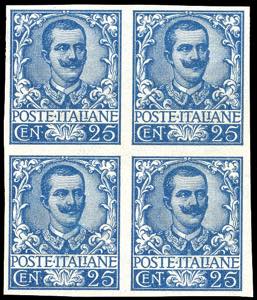 1901 - 25 lire Floreale, prova darchivio ... 
