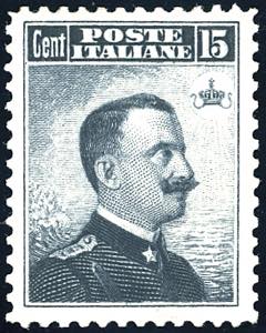 1906 - 15 cent. Michetti, I tipo (80), ben ... 