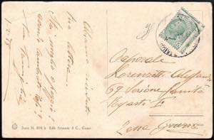 1918 - 5 cent. Leoni (81), dentellatura ... 