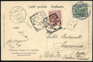 1909 - 5 pf. Allegoria (Unificato Germania ... 