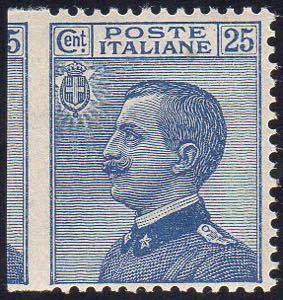 1908 - 25 cent. Michetti, non dentellato a ... 