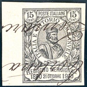 1910 - 15 + 5 cent. Garibaldi (90), prova di ... 