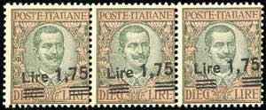 1924 - 1,75 lire su 10 lire Floreale (182), ... 
