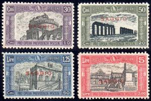 1928 - Milizia II, soprastampati saggio ... 