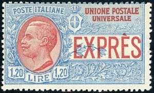 1922 - 1,20 lire, non emesso (8), gomma ... 