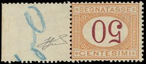 1870 - 50 cent. ocra e carminio, ... 