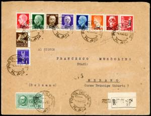 1943 - Busta raccomandata per espresso, ... 