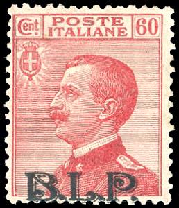 1922 - 60 cent., soprastampa BLP del II tipo ... 