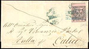 1858 - 10 cent. rosa, punto dopo le cifre ... 