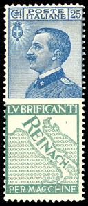 1924 - 25 cent. Reinach (7), gomma ... 