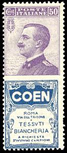 1924 - 50 cent. Coen (10), gomma originale ... 