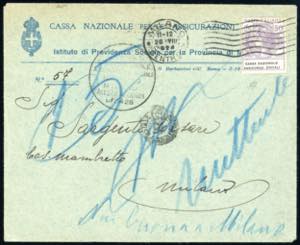 CASSA NAZIONALE ASSICURAZ.SOCIALI 1924 - 50 ... 