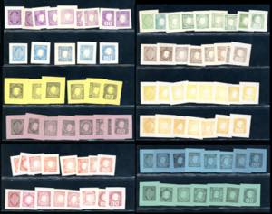 1863 - Saggi Grazioli (Unificato 27/34), ... 