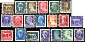 1944 - Soprastampati G.N.R., tiratura di ... 