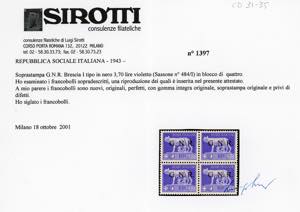 1943 - Soprastampati G.N.R., ... 