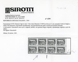1943 - Soprastampati G.N.R., ... 