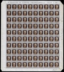 1943 - 30 cent. bruno, soprastampa G.N.R. di ... 